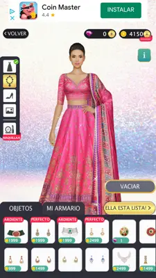 Indian Fashion Dressup Stylist android App screenshot 6