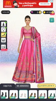 Indian Fashion Dressup Stylist android App screenshot 7